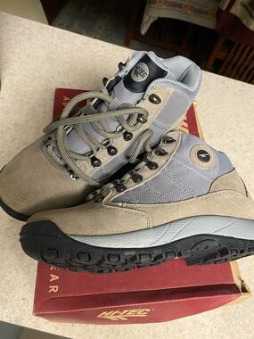 Hi-Tec Women’s Taupe and Blue-Gray Hiking Boots